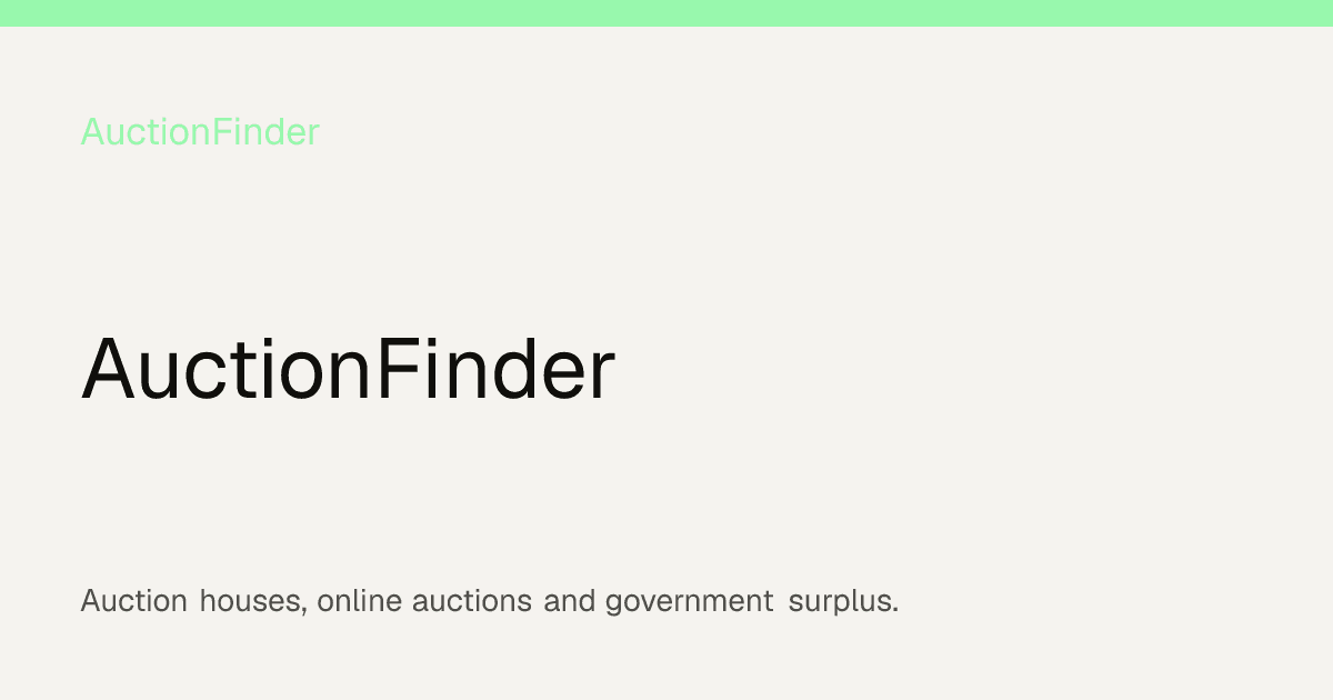 Screenshot of AuctionFinder